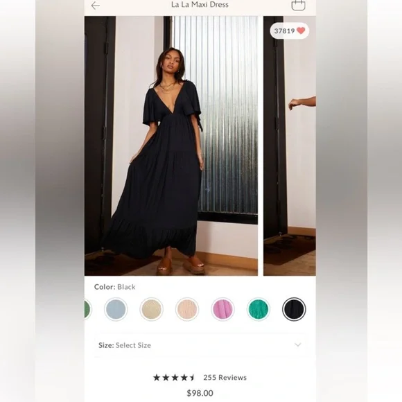 Free People Midnight Blue Maxi Dress - Picture 3 of 11